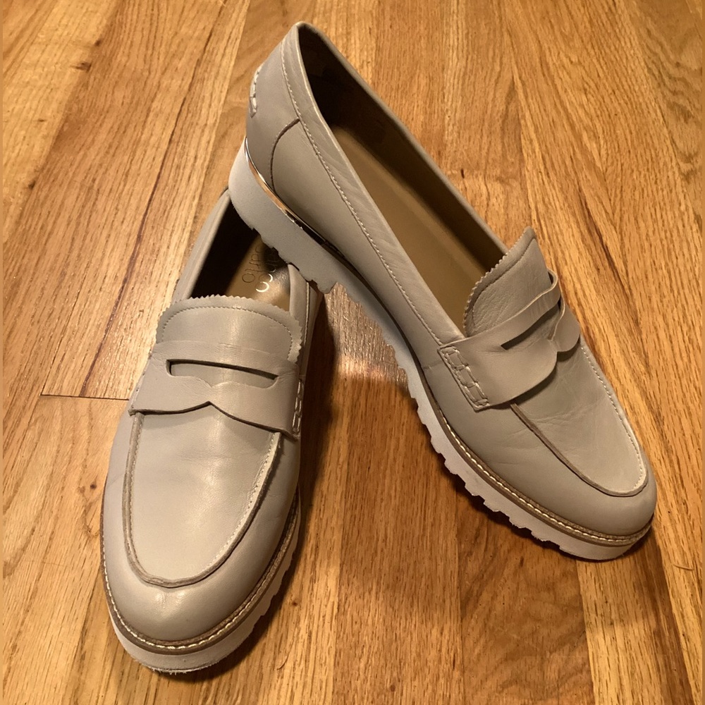 Franco Sarto Cedra Leather Loafers ( Size 10 M) Color Cream